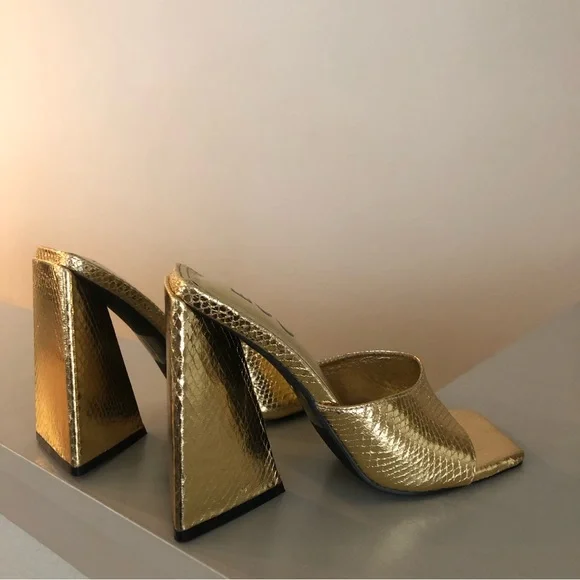 Gold Mules by EGO - Picture 3 of 10